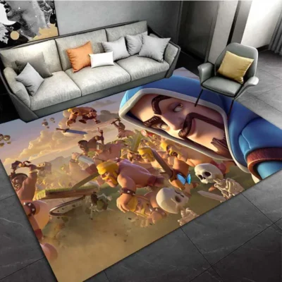 COC C Clash of Clans Strategy Game Area Rugs for Living Room Bedroom Decoration Rug Children - Clash Of Clans Merch