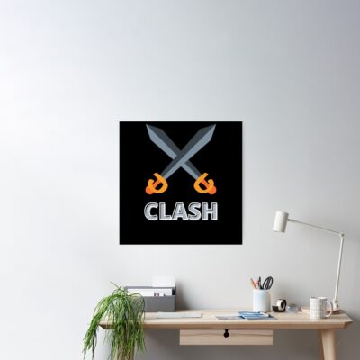 Clash Royale - Let'S Clash Poster Official Clash Of Clans Merch