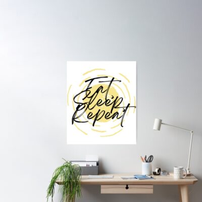 Eat Sleep Repeat Poster Official Clash Of Clans Merch