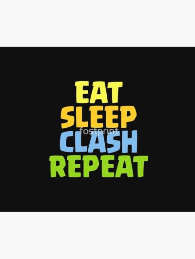 Eat, Sleep, Clash, Repeat Tapestry Official Clash Of Clans Merch