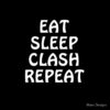 Eat Sleep Clash Repeat Funny Gift Tote Bag Official Clash Of Clans Merch