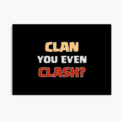 Mobile Clash Pun (On Black) Poster Official Clash Of Clans Merch
