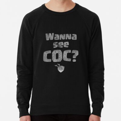 Wanna See Coc? Funny Gift Sweatshirt Official Clash Of Clans Merch