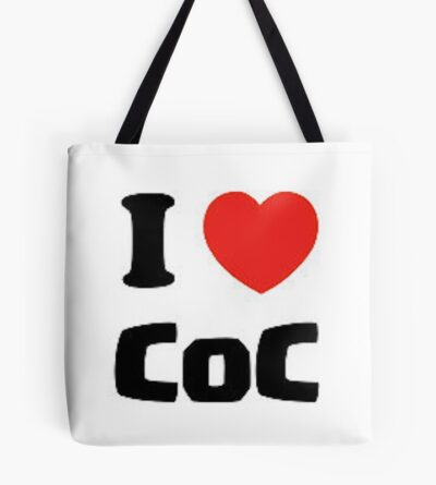 I Love Coc Art Tote Bag Official Clash Of Clans Merch