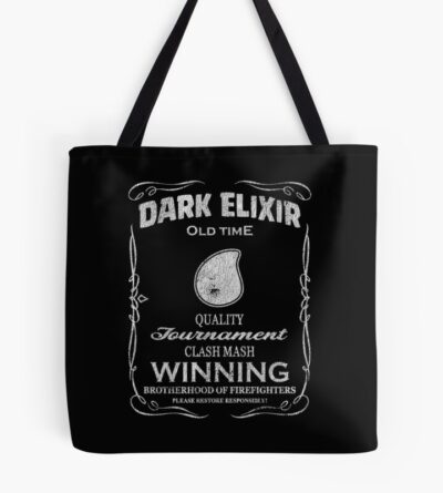 Dark Elixir Clash Mash Winning Brotherhood Firefights Funny Gift Tote Bag Official Clash Of Clans Merch