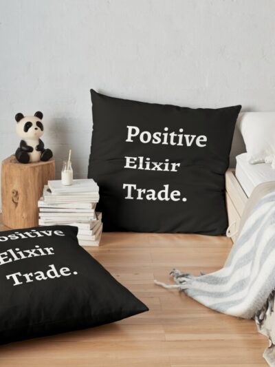 Clash Of Clans Positive Elixir Trade Throw Pillow Official Clash Of Clans Merch