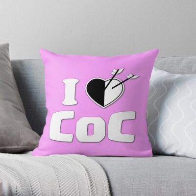 I Love Clash Of Clans Throw Pillow Official Clash Of Clans Merch