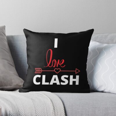 Clash Royale - Clan Love Throw Pillow Official Clash Of Clans Merch