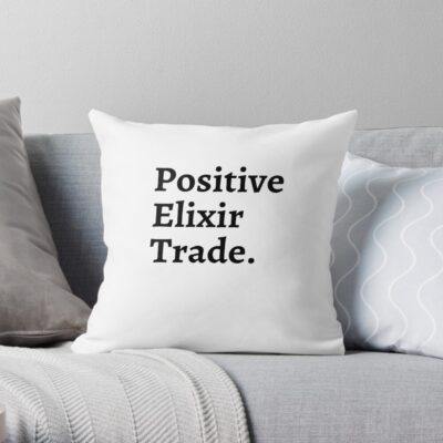 Clash Of Clans Positive Elixir Trade Throw Pillow Official Clash Of Clans Merch