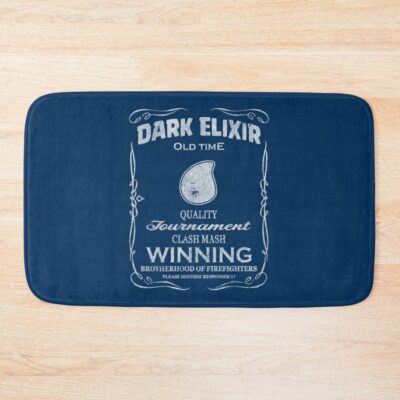 Dark Elixir Clash Mash Winning Brotherhood Firefights Funny Gift Bath Mat Official Clash Of Clans Merch