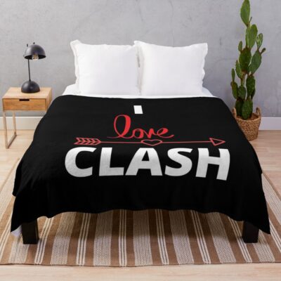 Clash Royale - Clan Love Throw Blanket Official Clash Of Clans Merch