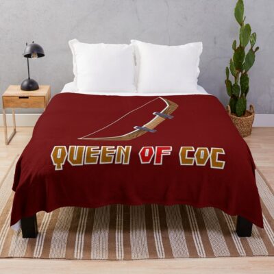 Queen Of Coc Throw Blanket Official Clash Of Clans Merch