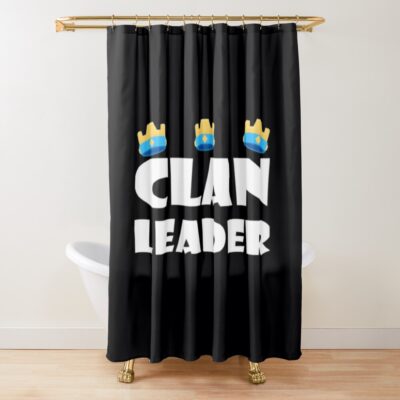Clash Of Clans Clan Leader - Perfect For Coc Fans And Clash Royale Fans   Classic Shower Curtain Official Clash Of Clans Merch