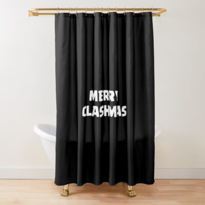 Clash Of Clans Merry Clashmas Shower Curtain Official Clash Of Clans Merch