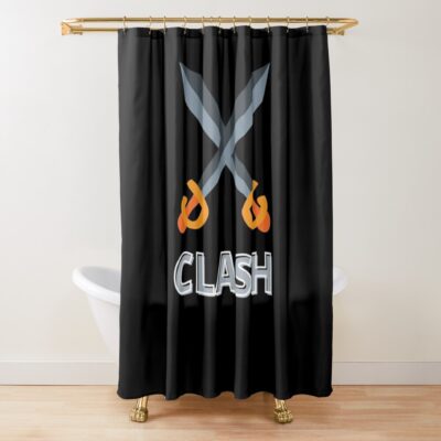 Clash Royale - Let'S Clash Shower Curtain Official Clash Of Clans Merch