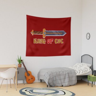 King Of Coc Tapestry Official Clash Of Clans Merch